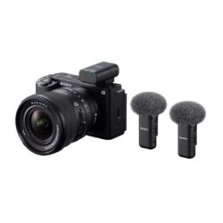 Sistema microfonico wireless Sony ECM-W3 con 2 microfoni e ricevitore a due canali