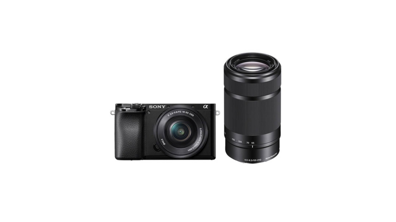 Fotocamera Sony Alpha 6100 APS-C CMOS con obiettivi E PZ 16-50 mm F3,5-5,6 OSS e E 55-210 mm F4.5-6.3 OSS
