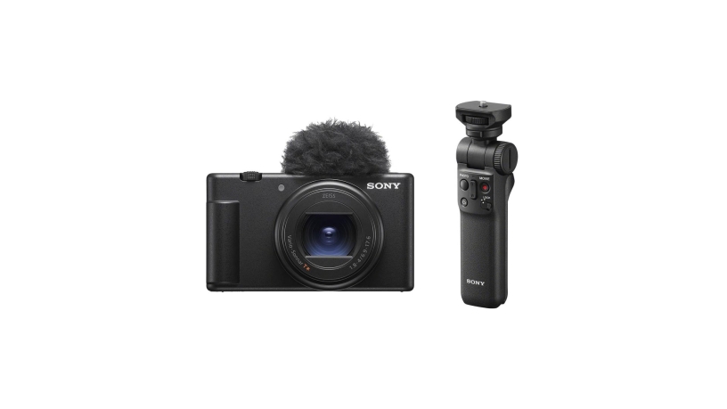 Bundle Kit Sony Vlog camera ZV-1 II con obiettivo 18-50 mm + Impugnatura con telecomando wireless