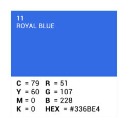 Fondale Superior 111411 in carta colore 11 Royale Blue 2.72 x 11 m