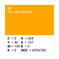 Fondale Superior 111435 in carta colore 35 Yellow-Orange 2.72 x 11 m
