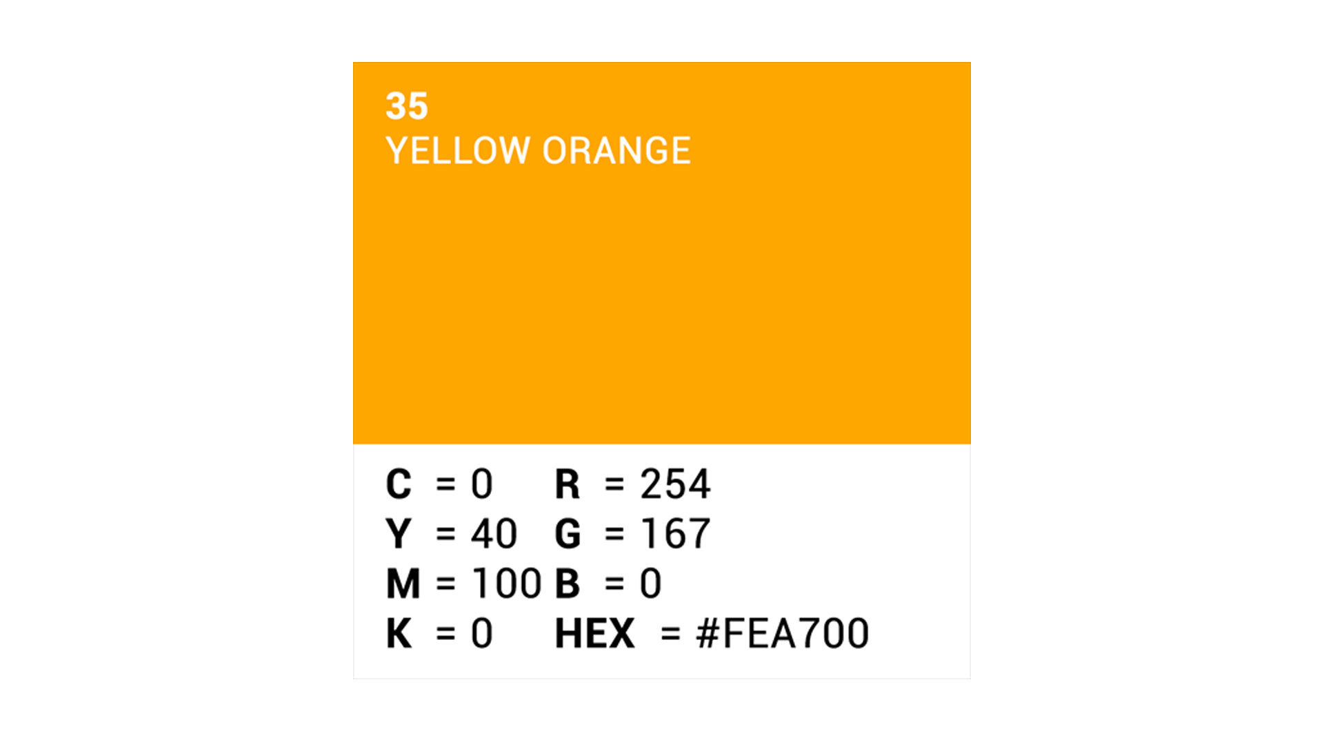 Fondale Superior 111435 in carta colore 35 Yellow-Orange 2.72 x 11 m