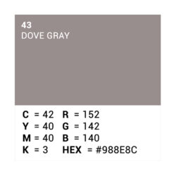 Fondale Superior 111443 in carta colore 43 Dove Grey 2.72 x 11 m