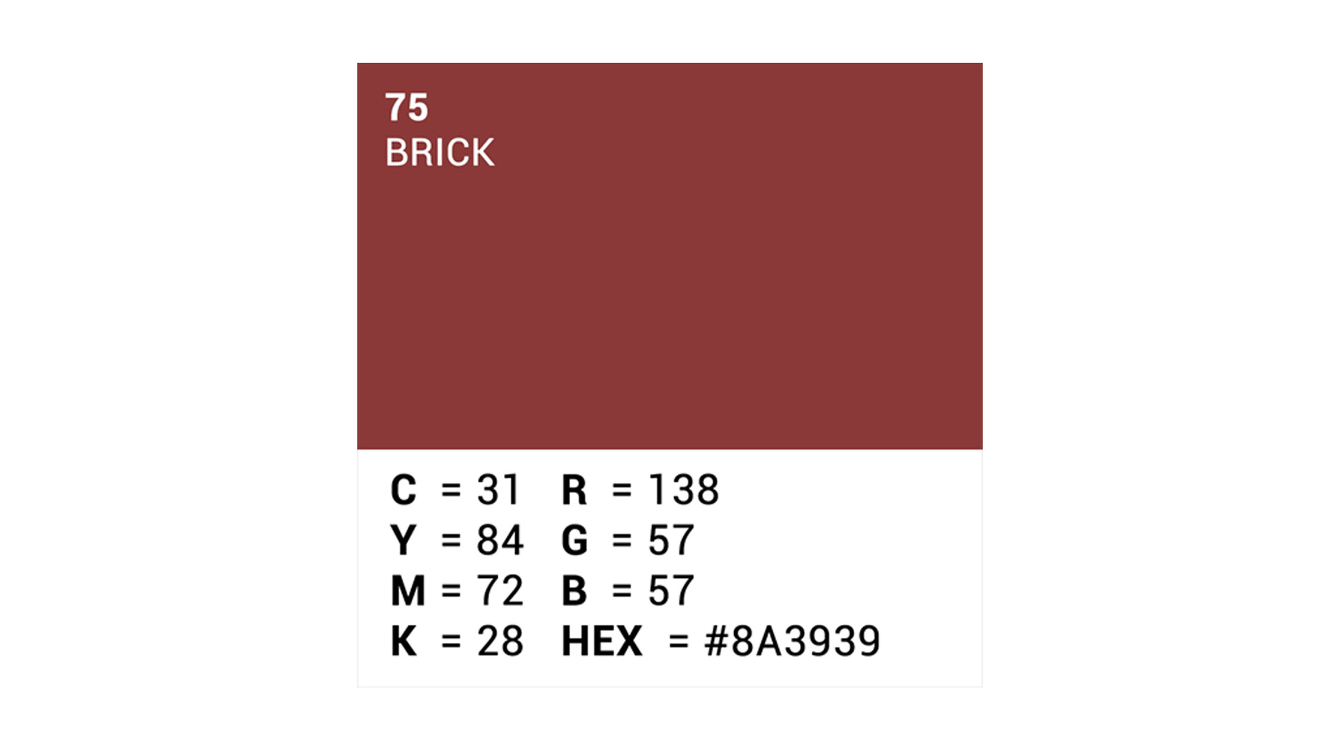 Fondale Superior 111475 in carta colore 75 Brick 2.72 x 11 m
