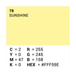 Fondale Superior 111478 in carta colore 78 Sunshine 2.72 x 11 m