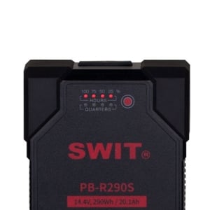 PB-R290S_Swit_Batteria V-lock heavy duty 290Wh per telecamere Cine ed ENG, luci LED, monitor, ponti radio e follow focus