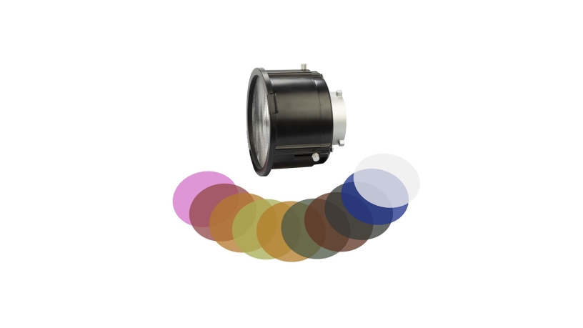 BA-F3X_SWIT_Lente di Fresnel 3X SWIT BA-F3X per luci con 10 filtri colorati