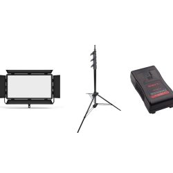 Bundle kit luce LED SWIT CL-120D + stativo Kupo 121 + Batteria V-lock SWIT S-8113S