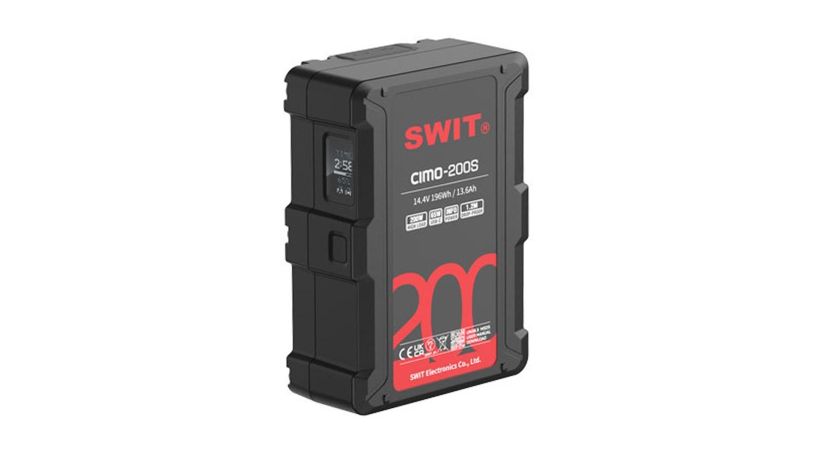 Batteria Swit CIMO-200S V-lock 200Wh con display OLED e uscite 2xD-tap / USB-C