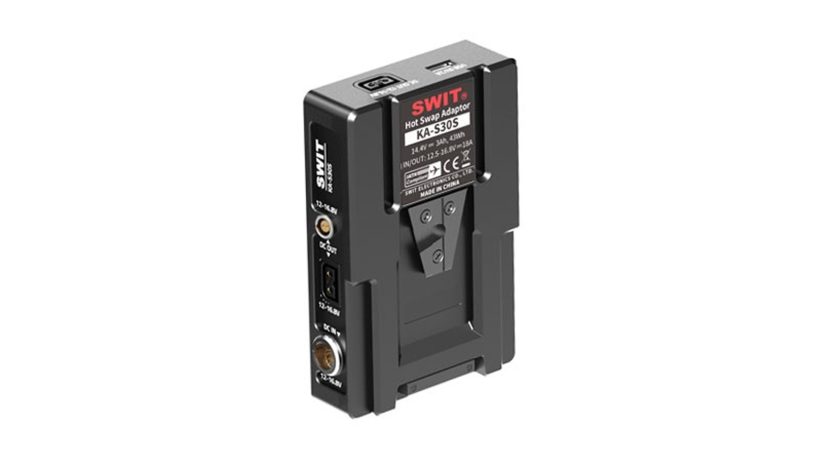Piastra SWIT KA-S30S Hot swap per batterie V-mount 43Wh