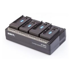 Caricabatterie Swit LC-D421B per 4 batterie DV di vario tipo per batterie Panasonic VBG