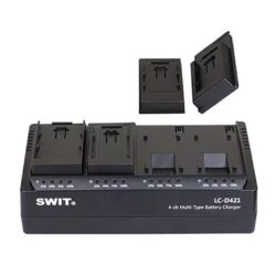 Caricabatterie Swit LC-D421I per 4 batterie DV di vario tipo per batterie JVC