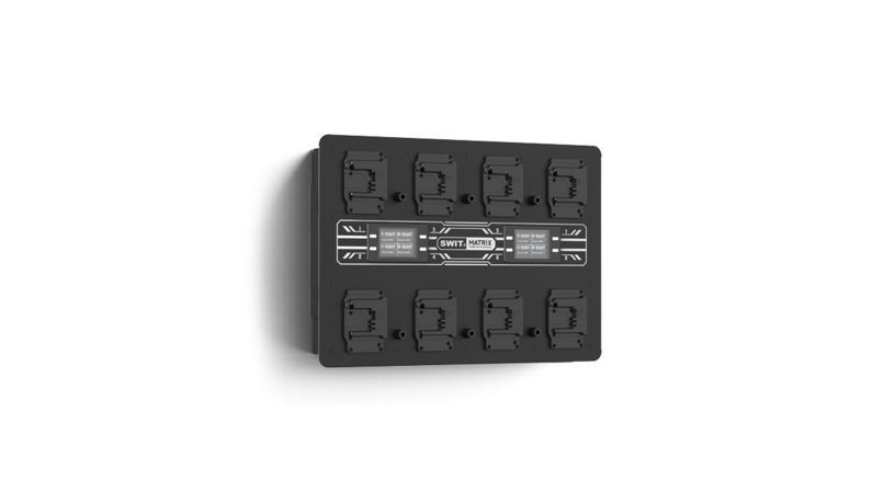Caricabatterie per 8 batterie B-mount SWIT MATRIX-B8 ultraveloce da muro