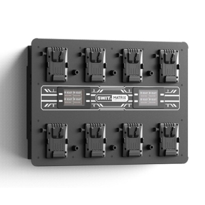 Caricabatterie per 8 batterie V-mount Swit MATRIX-S8 ultraveloce da muro