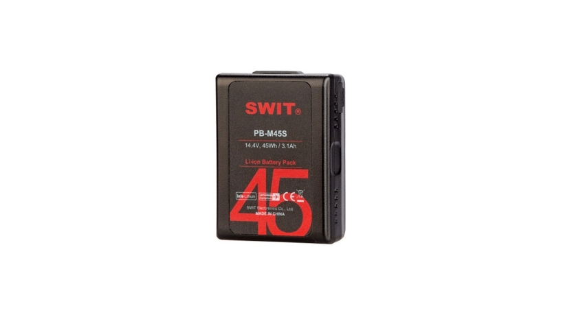PB-M45S_Swit_Batteria V-lock compatta 45Wh SWIT PB-M45S per stabilizzatori e luci LED portatili