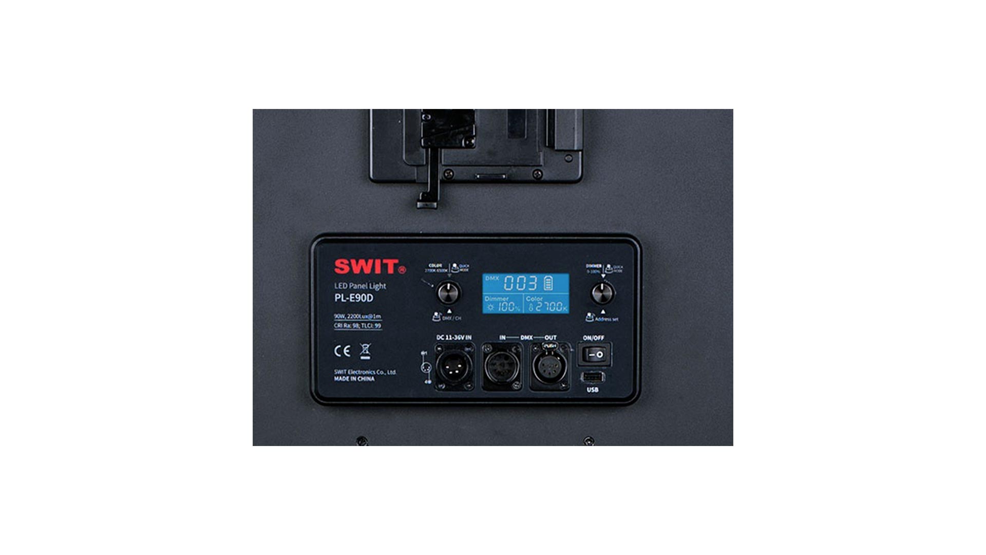 Pannello LED portatile Swit PL-E90D 3KIT SMD con DMX bicolore 90 W