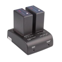 Caricabatterie doppio con adattatore Swit S-3602B per batterie Panasonic VW
