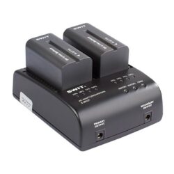 S-3602F_Swit_Caricabatterie doppio con adattatore per Sony tipo NP con carica simultanea