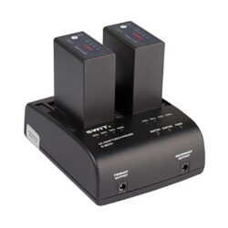 Caricabatterie doppio con adattatore Swit S-3602V per batterie JVC BN-VF