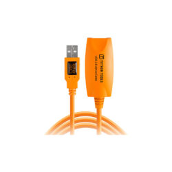 CU1917_TETHERTOOLS_Tether Tools cavo prolunga attiva USB 2.0 4,9m arancio ad alta visibilità