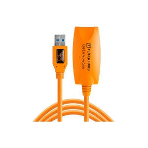 CU3017_Tether Tools cavo prolunga Active USB 3.0 4.9m arancione ad alta visibilità