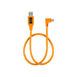 CU51RT02-ORG_TETHERTOOLS_TetherPro adattatore da USB 2.0 a Mini-B 5-pin ad angolo retto 50cm arancio