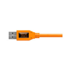 CU51RT02-ORG_TETHERTOOLS_TetherPro adattatore da USB 2.0 a Mini-B 5-pin ad angolo retto 50cm arancio