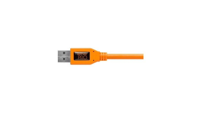 CU51RT02-ORG_TETHERTOOLS_TetherPro adattatore da USB 2.0 a Mini-B 5-pin ad angolo retto 50cm arancio