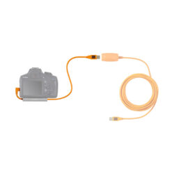 CU51RT02-ORG_TETHERTOOLS_TetherPro adattatore da USB 2.0 a Mini-B 5-pin ad angolo retto 50cm arancio