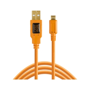 CU5430ORG_TETHERTOOLS_Tether Tools cavo USB 2.0 A maschio/Micro-B 5 pin 4,6m arancio