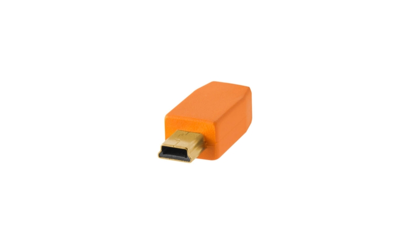 CU5451_TETHERTOOLS_Tether Tools cavo USB 2.0 maschio/Mini-B 5 pin 4,6m arancio alta visibilità