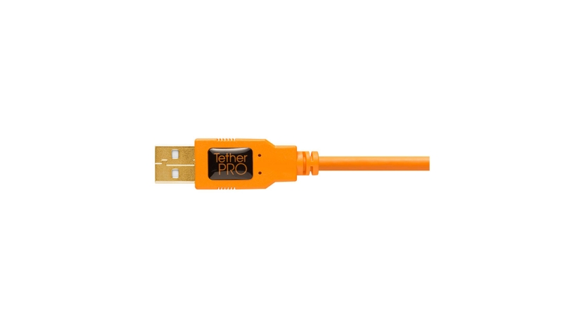 CU5451_TETHERTOOLS_Tether Tools cavo USB 2.0 maschio/Mini-B 5 pin 4,6m arancio alta visibilità