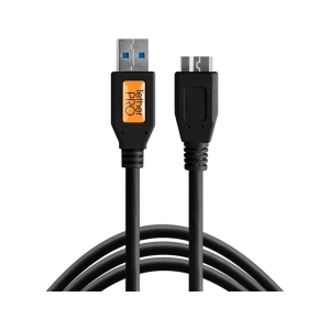 CU5453_Tether Tools cavo USB 3.0 Type-A maschio a Micro-B 4.6m nero