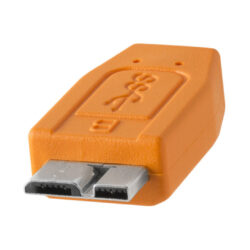 CU5454_Tether Tools cavo USB 3.0 Type-A maschio a Micro-B 4.6m arancione alta visibilità