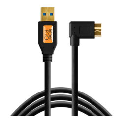 CU61RT15-BLK_TetherTools_Tether Tools cavo USB 3.0 Type-A a Micro-USB maschio ad angolo retto 4.6m nero