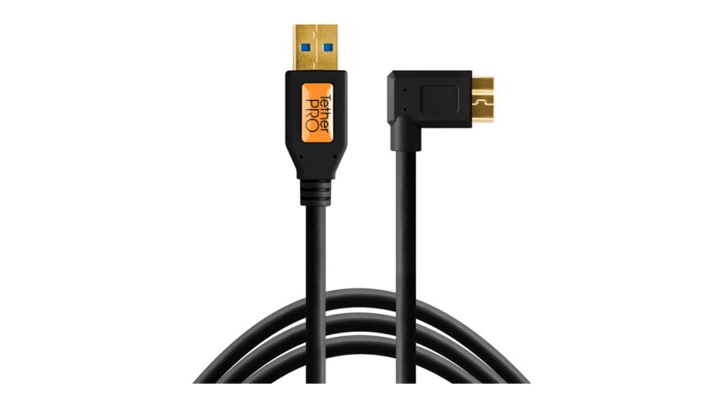 CU61RT15-BLK_TetherTools_Tether Tools cavo USB 3.0 Type-A a Micro-USB maschio ad angolo retto 4.6m nero