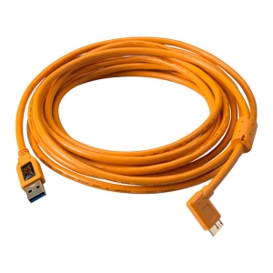 CU61RT15-ORG_Tethertools_Tether Tools cavo USB 3.0 Type-A a Micro-USB maschio ad angolo retto 4.6m arancione