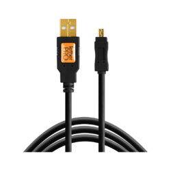 CU8001-BLK_TETHERTOOLS_Tether Tools cavo USB A/Mini-B 8 pin 30cm nero