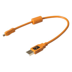 CU8001-ORG_TETHERTOOLS_Tether Tools cavo USB A/Mini-B 8 pin 30cm arancio