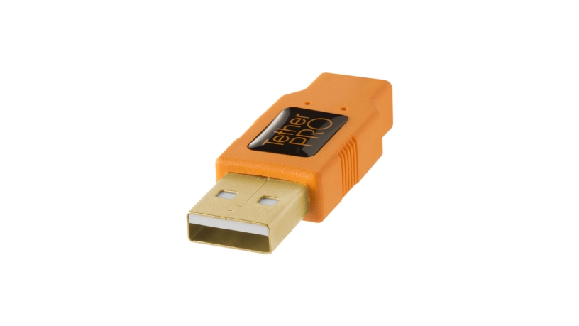 CU8001-ORG_TETHERTOOLS_Tether Tools cavo USB A/Mini-B 8 pin 30cm arancio