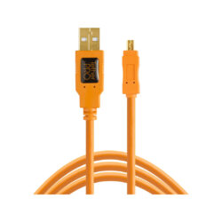CU8015-ORG_TETHERTOOLS_Tether Tools cavo USB 2.0 A/Mini-B 8 pin 4,6m arancio