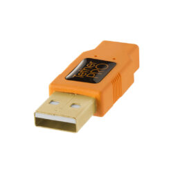 CU8015-ORG_TETHERTOOLS_Tether Tools cavo USB 2.0 A/Mini-B 8 pin 4,6m arancio