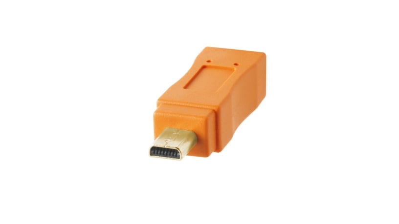 CU8015-ORG_TETHERTOOLS_Tether Tools cavo USB 2.0 A/Mini-B 8 pin 4,6m arancio
