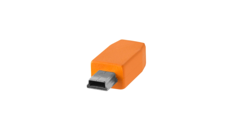 CUC2415-ORG_TETHERTOOLS_Tether Tools TetherPro cavo da USB-C a 2.0 Mini-B 5-Pin 4,6m arancio