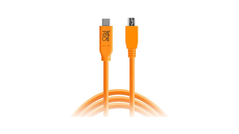 CUC2515-ORG_TETHERTOOLS_Tether Tools TetherPro cavo da USB-C a 2.0 Micro-B 5-Pin 4,6m arancio