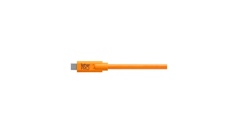 CUC2615-ORG_TETHERTOOLS_Tether Tools TetherPro cavo da USB-C a 2.0 Mini-B 8-Pin 4,6m arancio