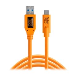 CUC3215-ORG-tetherTools_Tether Tools TetherPro cavo da USB 3.0 a USB-C maschio 4.6m arancione