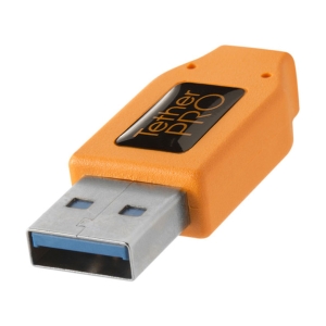 CUC3215-ORG-tetherTools_Tether Tools TetherPro cavo da USB 3.0 a USB-C maschio 4.6m arancione