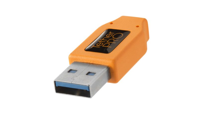 CUC3215-ORG-tetherTools_Tether Tools TetherPro cavo da USB 3.0 a USB-C maschio 4.6m arancione