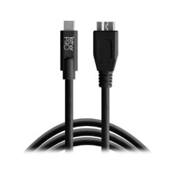 CUC3315-BLK_TETHERTOOLS_Tether Tools TetherPro cavo da USB-C a 3.0 Micro-B 4,6m nero